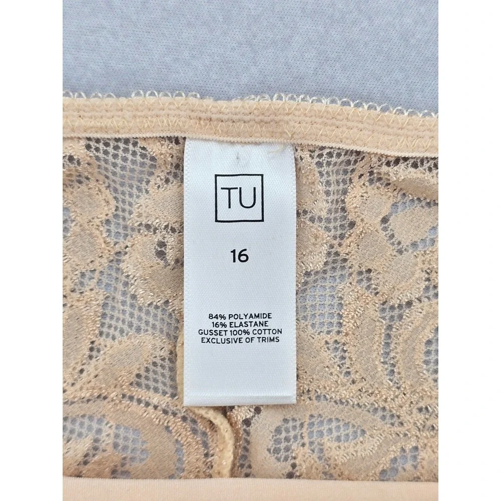 Lace Cottage Cream Whimsy Fairy Underwear Briefs Cheeky Panties Plus 16